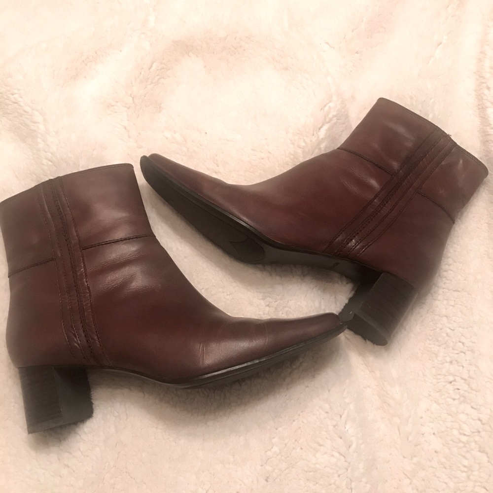Women’s Leather Boot- Brown 9.5 Med